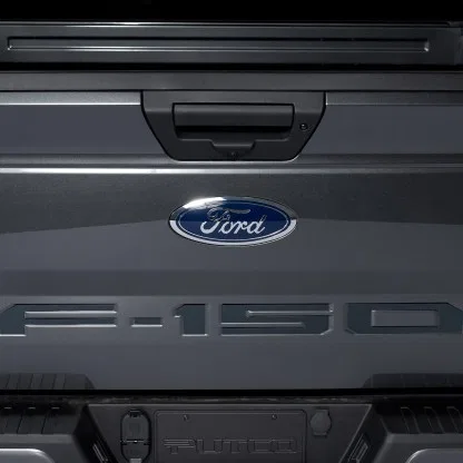 55559BPFD – PUTCO Emblem, Licensed Ford F-150 Letters Tape-On For Tailgate Black Stainless Steel